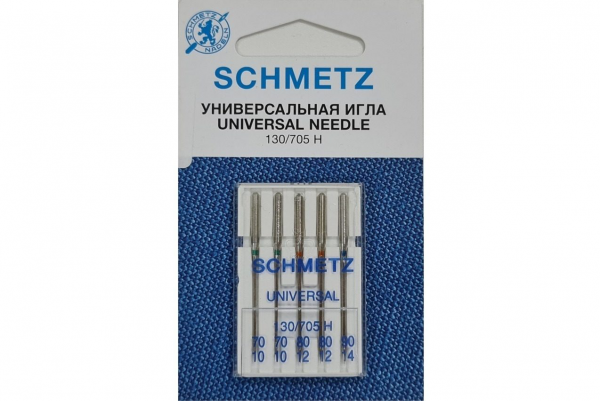 Иглы Schmetz универсальные (70x2, 80x2, 90x1), 5 шт в Дивногорске