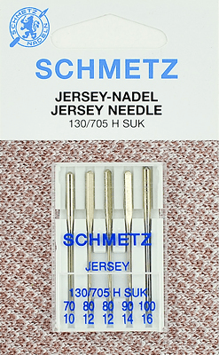Иглы Schmetz джерси 130/705 H SUK (70x1, 80x2, 90x1, 100x1) 5 шт в Дивногорске